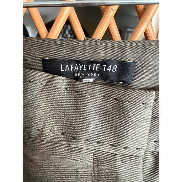 Lafayette 148 New York olive trousers - women’s size 12 - Picture 4 of 6